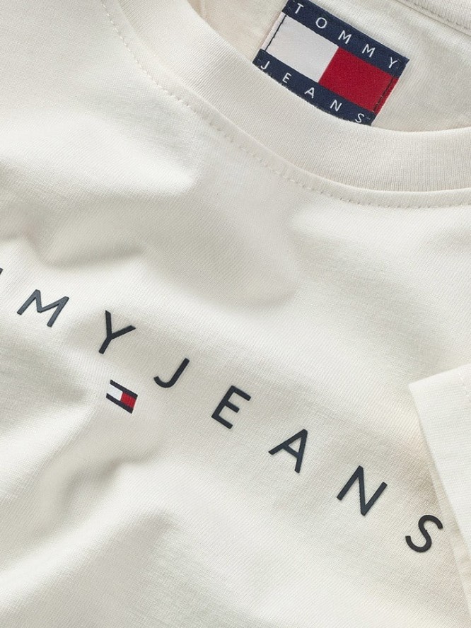 TOMMY JEANS Koszulka w kolorze kremowym rozmiar: XS