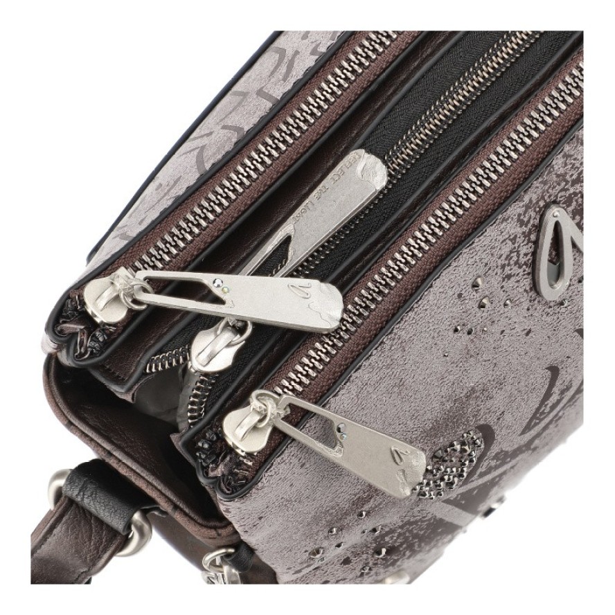 Brązowa Listonoszka Anekke Modna Torebka Damska Premium