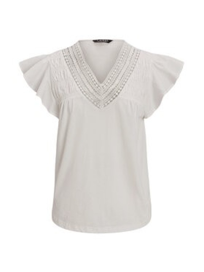 LAUREN RALPH LAUREN Bluzka 200963917002 Biały Relaxed Fit