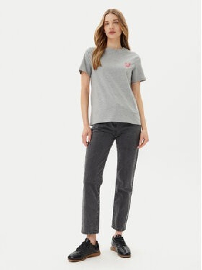 Pieces T-Shirt Maria 17155082 Szary Relaxed Fit