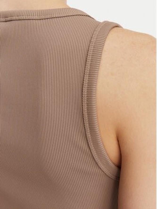 Guess Top W6YP30 K4380 Brązowy jasny Slim Fit