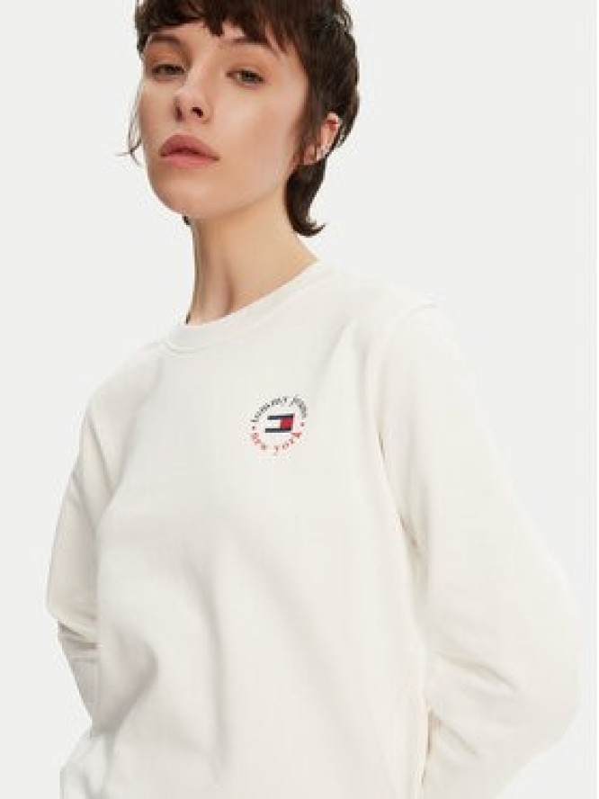 Tommy Jeans Bluza Essential DW0DW20639 Biały Regular Fit