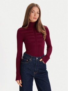 Morgan Golf 132-MENTOS.M Fioletowy Slim Fit