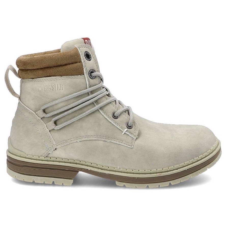 Szare Trapery Big Star Damskie Zimowe Obuwie