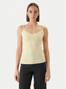 Morgan Top 192-BARBA.N Żółty Slim Fit
