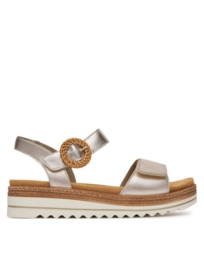 Remonte Sandały D0Q52-31 Złoty