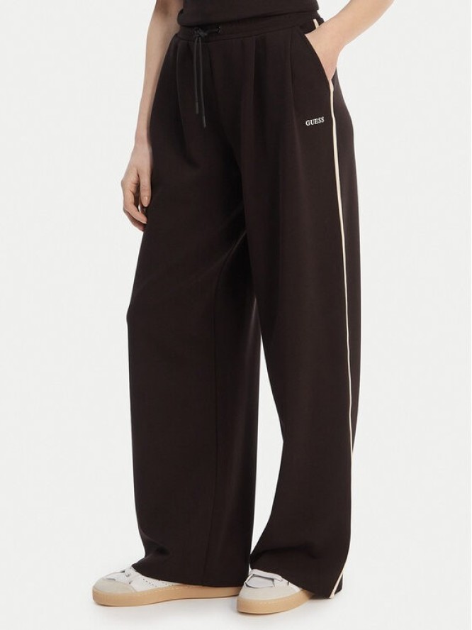 Guess Spodnie dresowe V6GB01 K2914 Brązowy Wide Leg