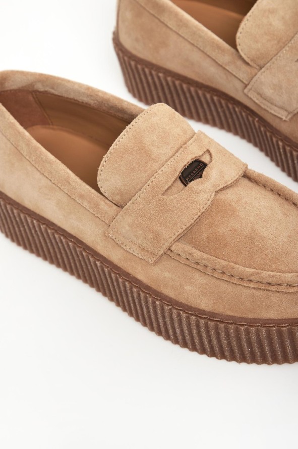 Loafersy damskie skórzane Kapokloafer WEEKEND MAX MARA
