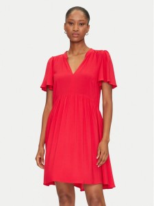 JDY Sukienka letnia Star 15257228 Czerwony Regular Fit