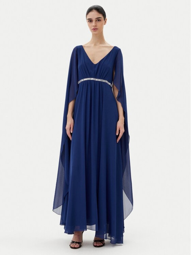 Rinascimento Sukienka wieczorowa CFC0123079003 Granatowy Regular Fit