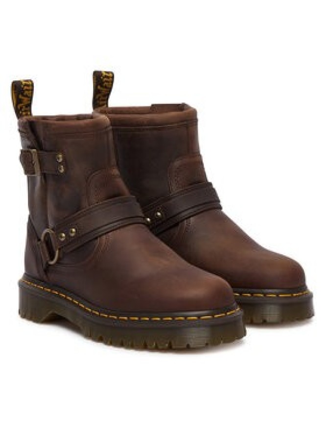 Dr. Martens Botki Crazy Horse DM41870200 Brązowy