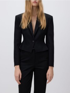 Krótka marynarka - czarny