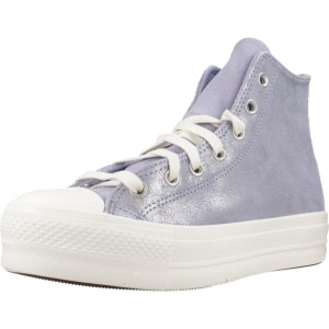 Buty CONVERSE Chuck Taylor All Star Lift Platform Suede Shimmer Hi Fioletowy