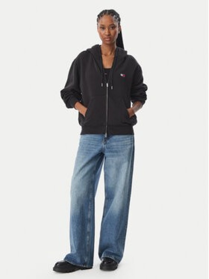 Tommy Jeans Bluza Badge DW0DW23529 Czarny Regular Fit