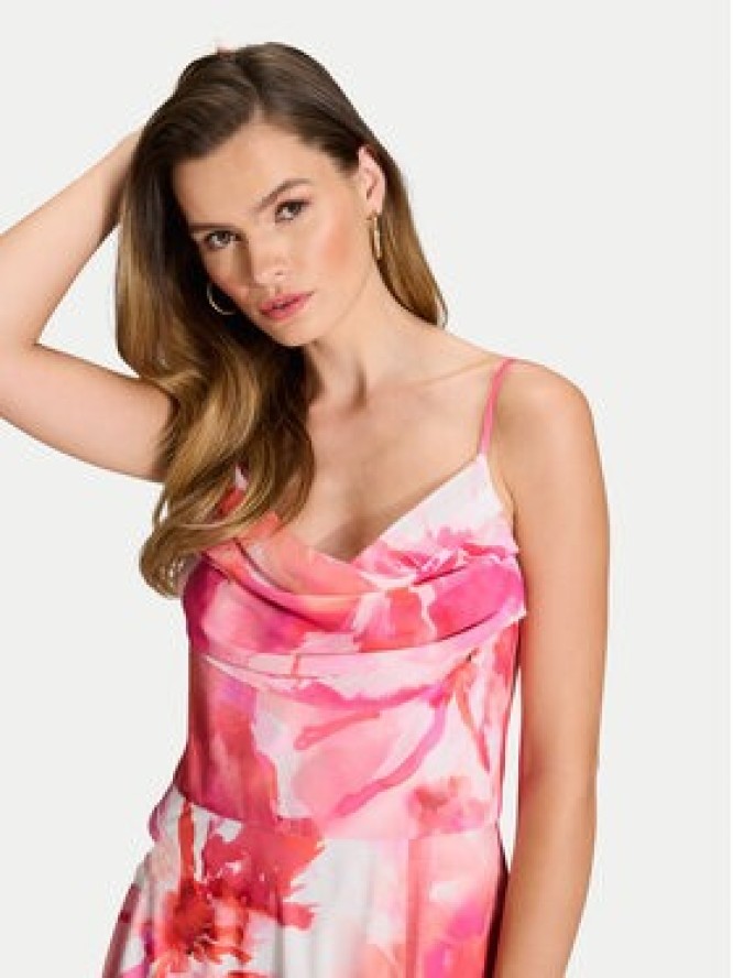 Swing Sukienka wieczorowa 5AI18600 Różowy Regular Fit