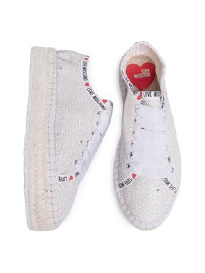 LOVE MOSCHINO Espadryle JA10383G0AJL010A Beżowy