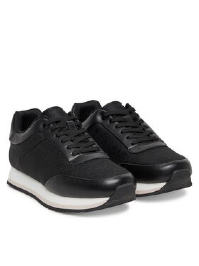 Calvin Klein Sneakersy Runner Lace Up - Jacq HW0HW02413 Czarny