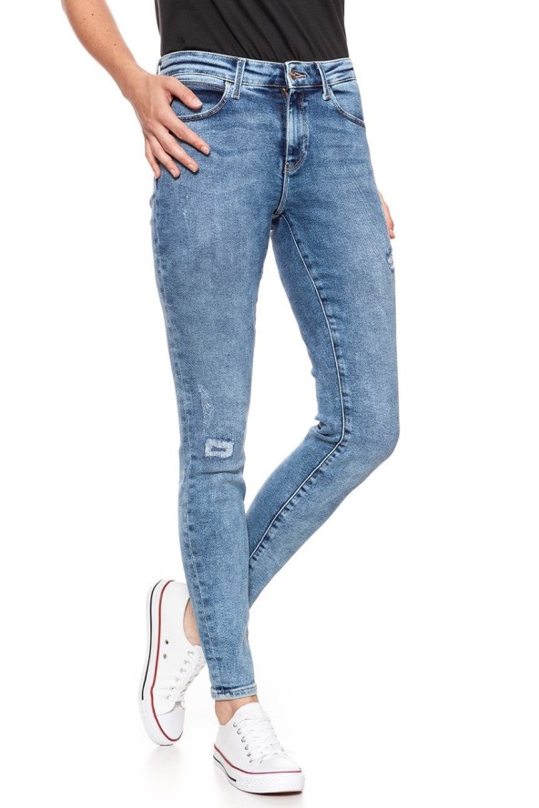 WRANGLER SKINNY WORN INDIGO W28KTX21P 112128339