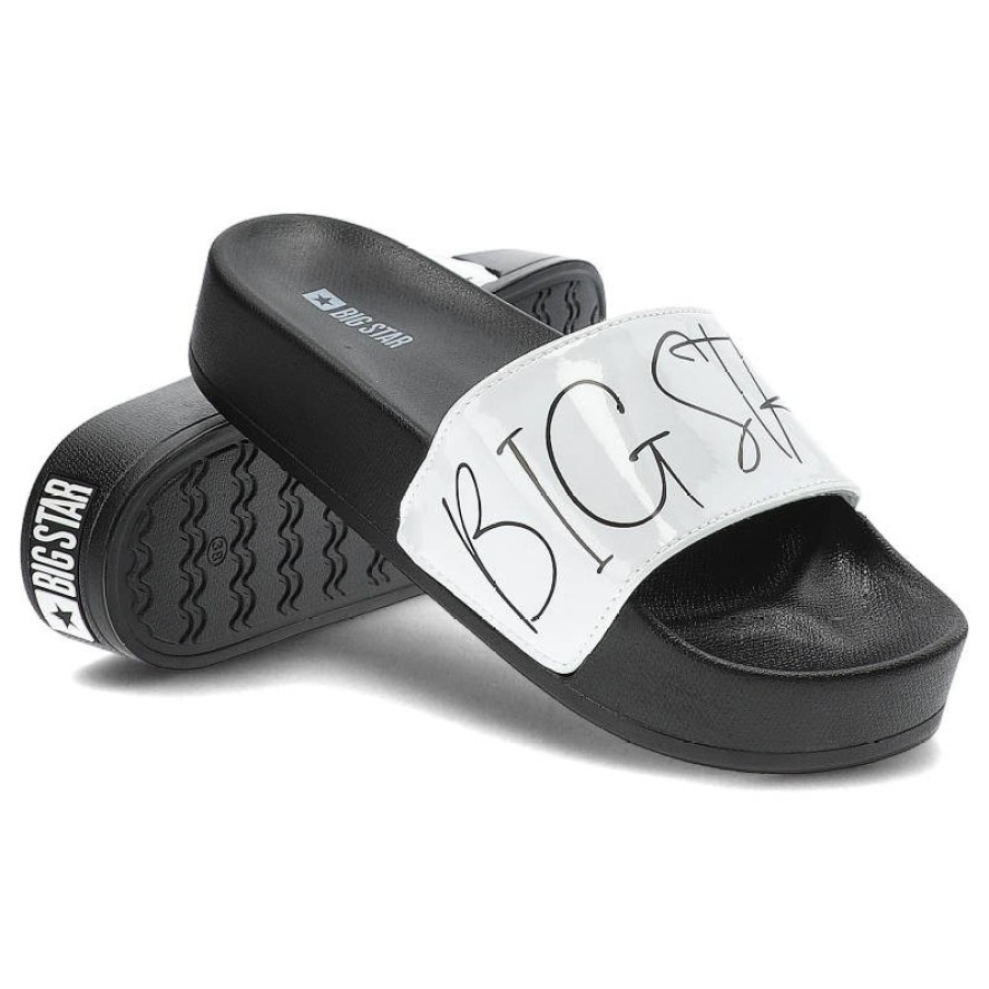 Białe Klapki Big Star Modne Buty Na Lato