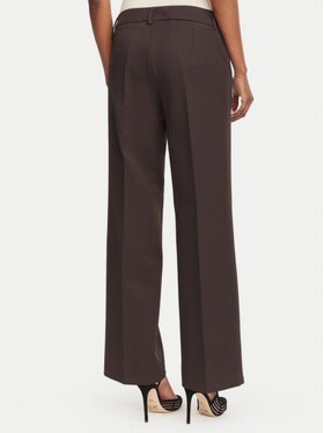Marella Spodnie materiałowe Ghinea 2625136081 Brązowy ciemny Straight Fit