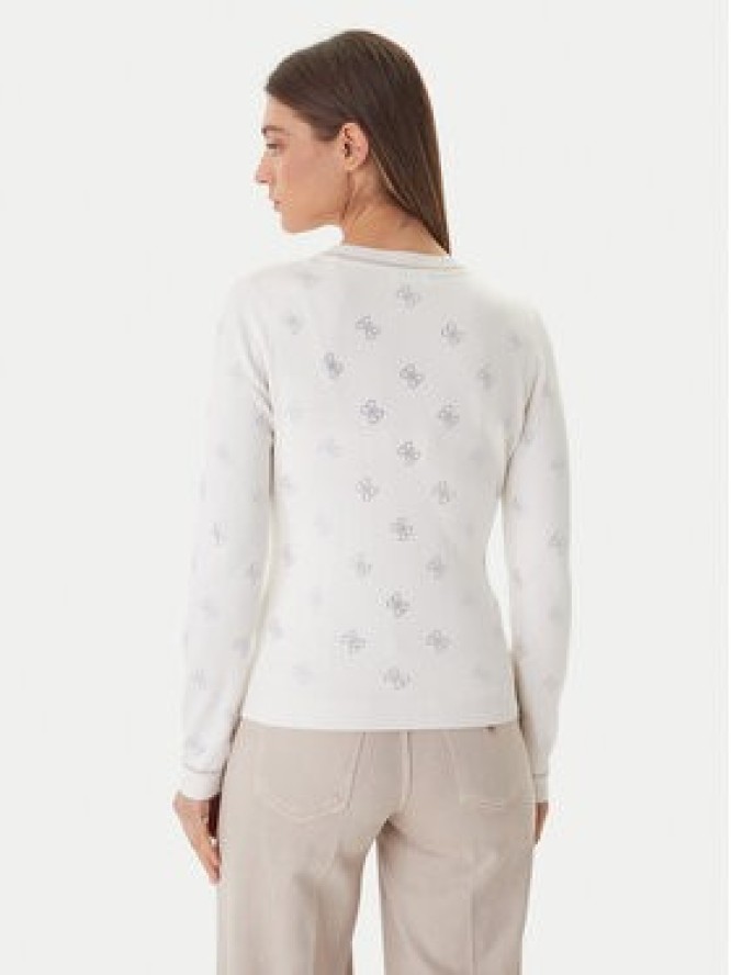 Guess Kardigan W6GR18 Z0605 Biały Regular Fit