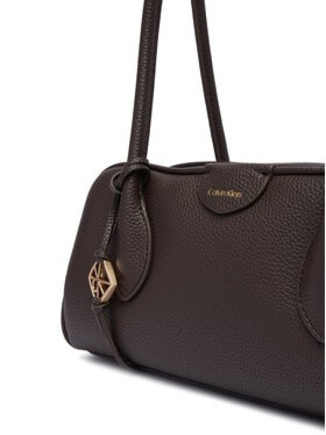 Calvin Klein Torebka Emblem Trio Pebble LV04F3743G Brązowy