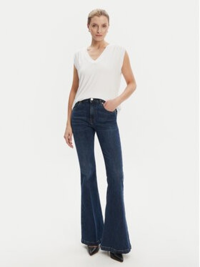 Guess Bluzka W5YP52 KCYW2 Biały Regular Fit