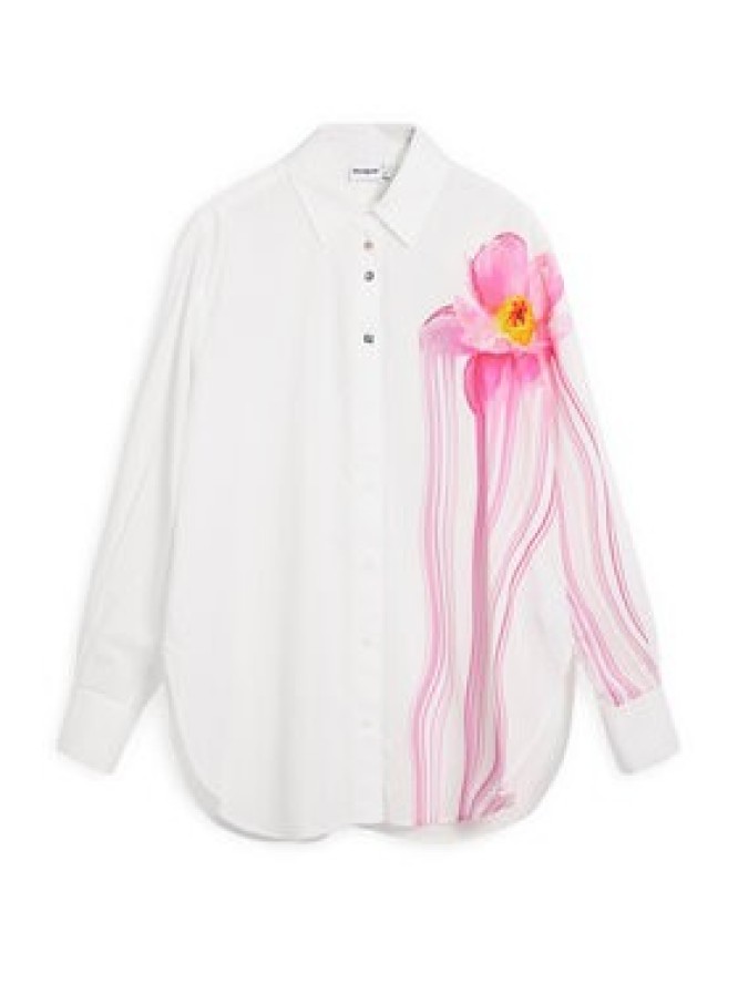 Desigual Koszula Gloss 26SWCW18 Biały Regular Fit