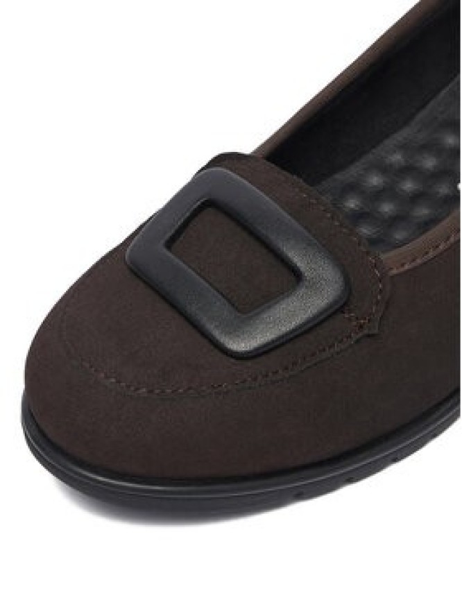 Rieker Baleriny CEO-L5362-25 Brązowy ciemny