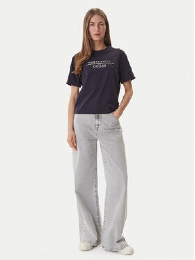 Guess T-Shirt GUESS x NORTH SAILS W6GI03 K2657 Granatowy Relaxed Fit