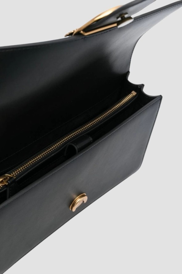 PINKO Czarna listonoszka damska Love One Classic ST.