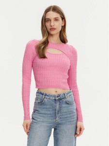 ONLY Sweter Meddi 15339582 Różowy Cropped Fit