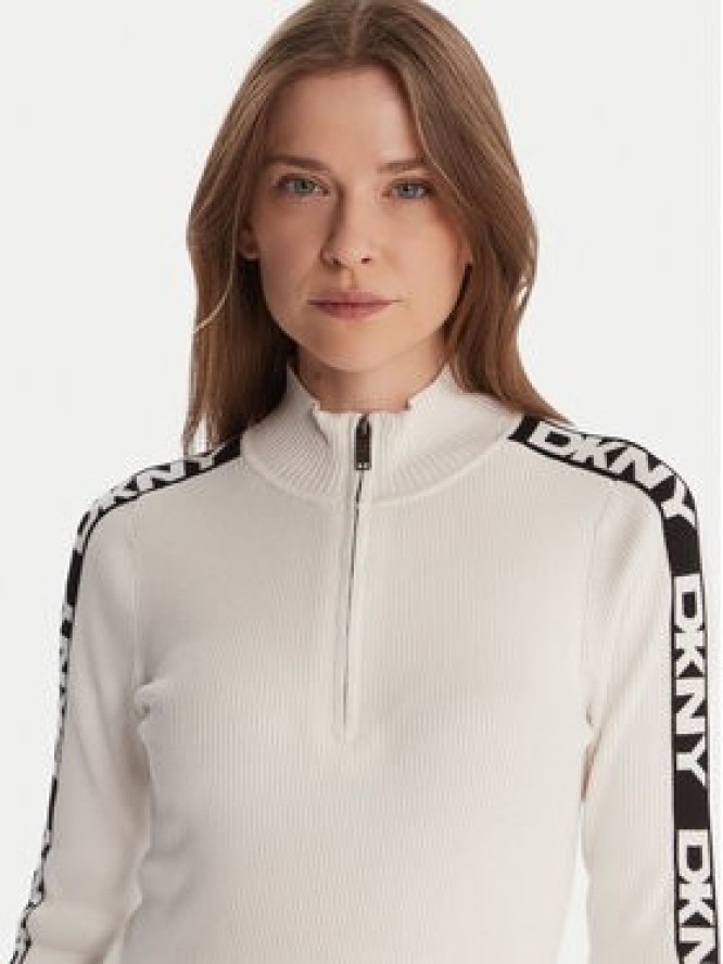 DKNY Sweter P5MSAY01 Écru Slim Fit