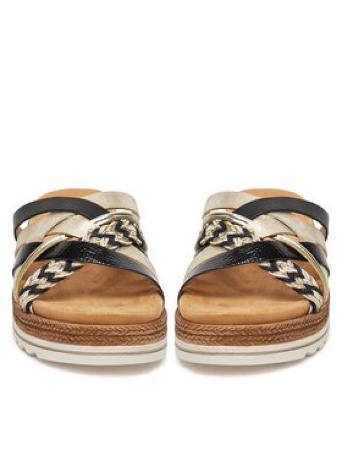 Remonte Klapki D0Q50-02 Złoty