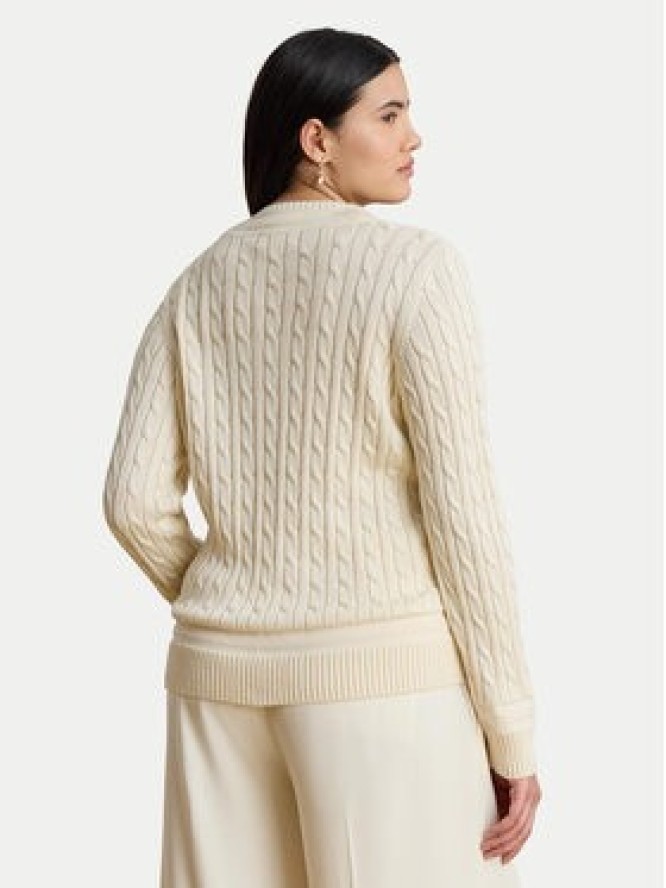 LAUREN RALPH LAUREN Sweter 200888795011 Kremowy Relaxed Fit