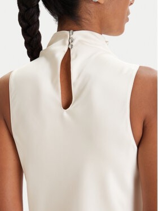 Patrizia Pepe Sukienka koktajlowa 8A1627/A269-W409 Écru Regular Fit