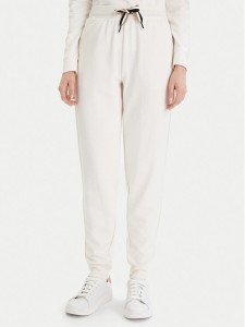 Boss Spodnie dresowe CP Stripe 50524759 Écru Regular Fit