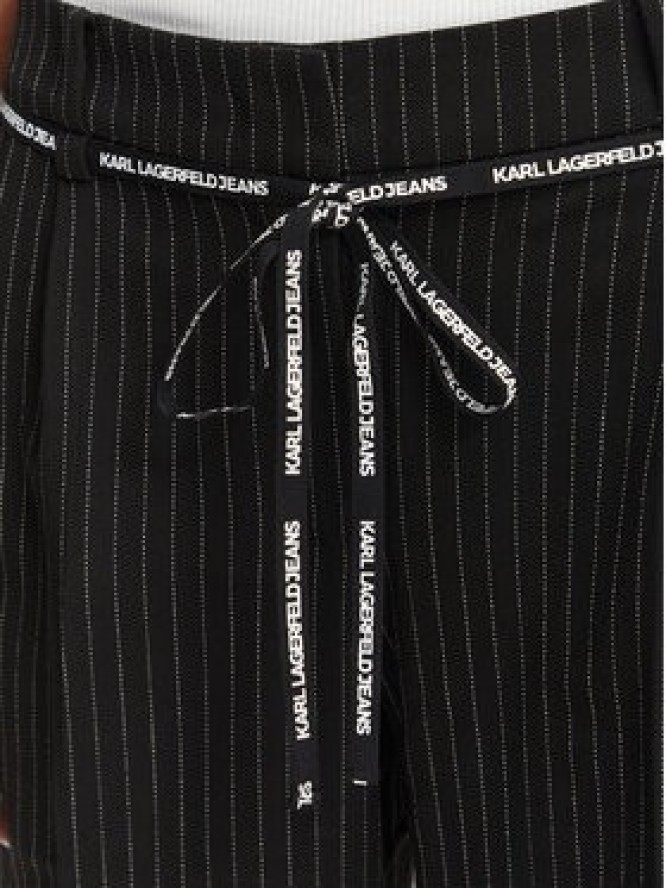 Karl Lagerfeld Jeans Spodnie materiałowe B3W10019 Czarny Regular Fit