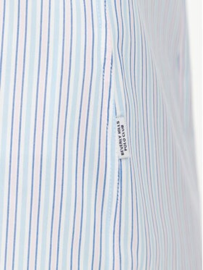 Beverly Hills Polo Club Koszula P-SS26W-SH0005 Niebieski Regular Fit
