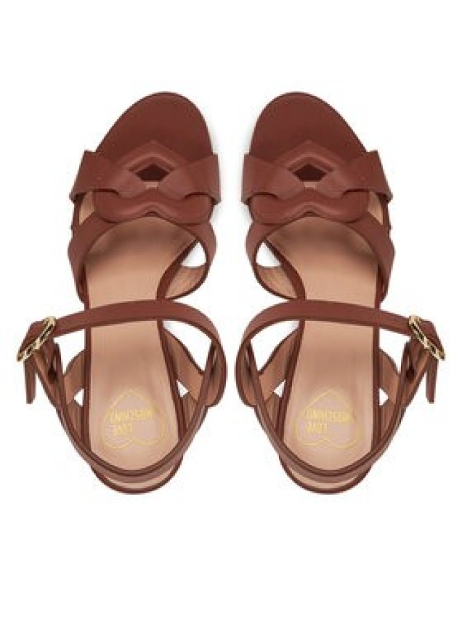 LOVE MOSCHINO Sandały JA16069G1MIA0201 Brązowy
