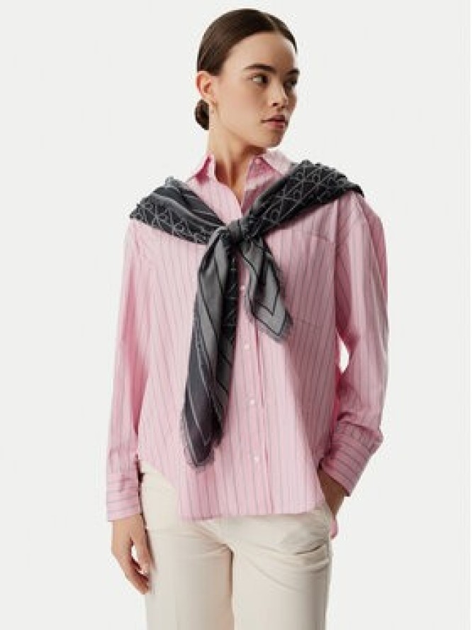 Calvin Klein Chusta Emblem Aop Jacquard Square Scarf LV04F8080G Czarny