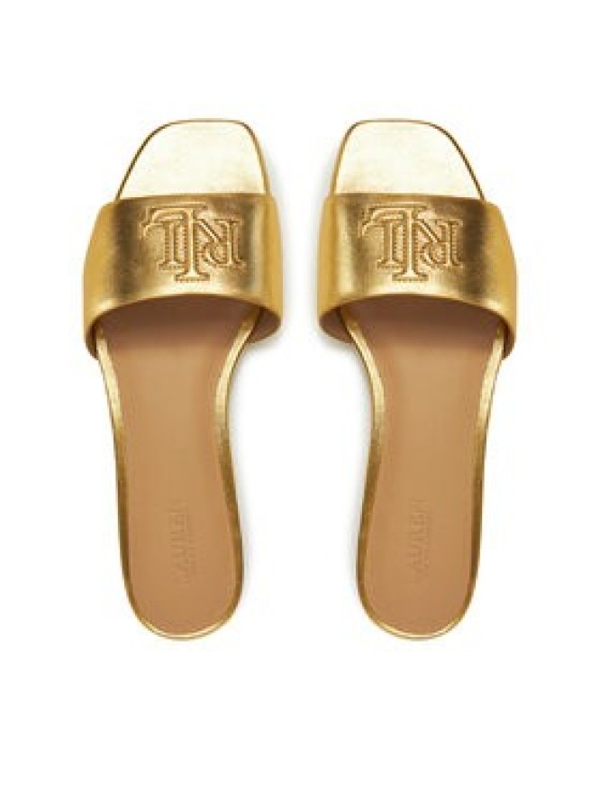 LAUREN RALPH LAUREN Klapki 802970531002 Złoty
