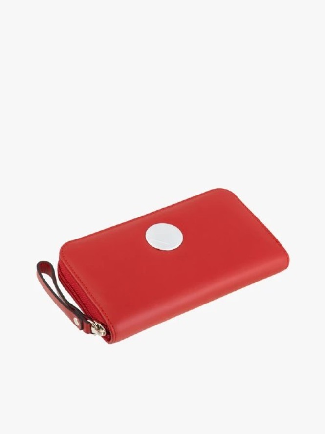 Czerwony portfel damski