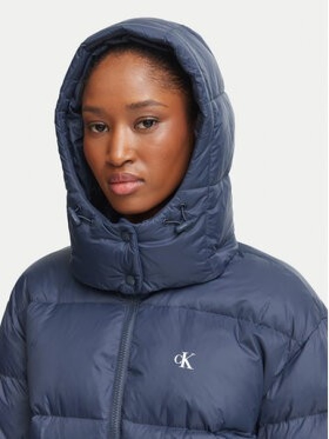 Calvin Klein Jeans Kurtka puchowa Essential LV047H500G Granatowy Relaxed Fit
