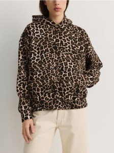 Bluza w zwierzęcy wzór - wielobarwny