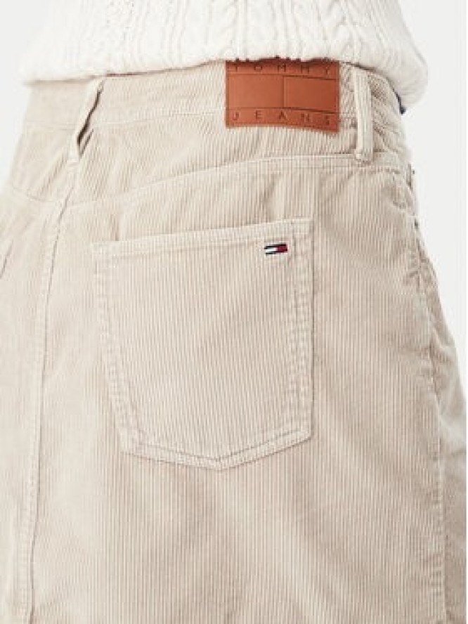 Tommy Jeans Spódnica mini DW0DW23388 Beżowy Regular Fit