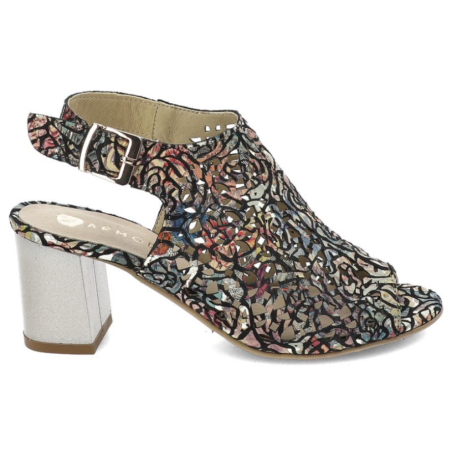 Czarne Sandały Armodo Eleganckie Obuwie Damskie