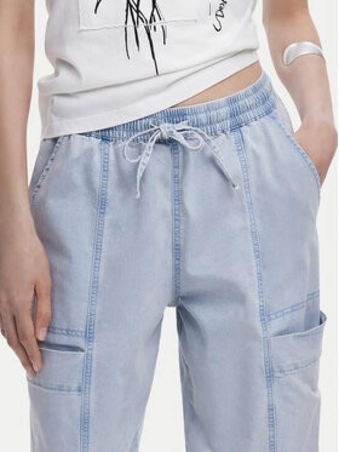 Desigual Jeansy Georgia 25SWDD42 Niebieski Loose Fit