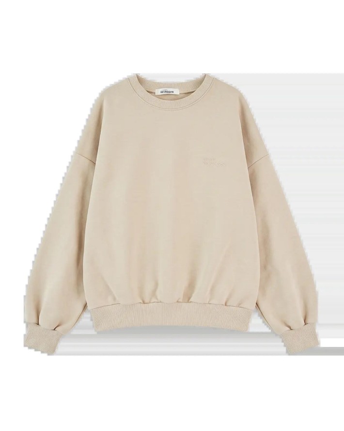 Damska bluza CREWNECK oversize UNLEASH WINGS BEIGE