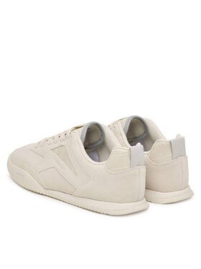 Calvin Klein Sneakersy Low Pro Runner Laceup Lth Croco HW0HW03244 Kremowy
